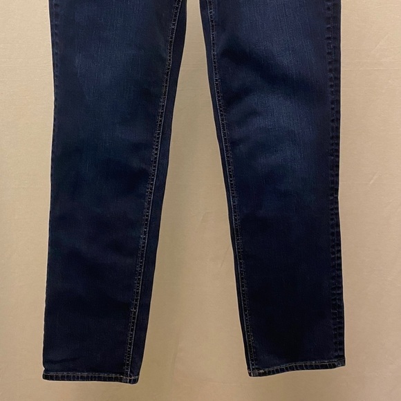 Talbots 8 Straight Jeans Flawless Five Pocket Mid Rise Womens Stretch Dark - Picture 5 of 13
